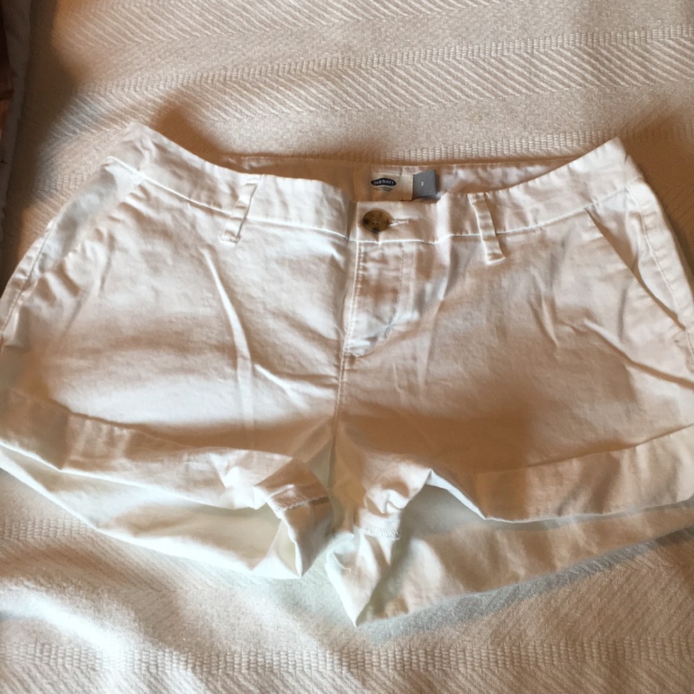 White old navy shorts